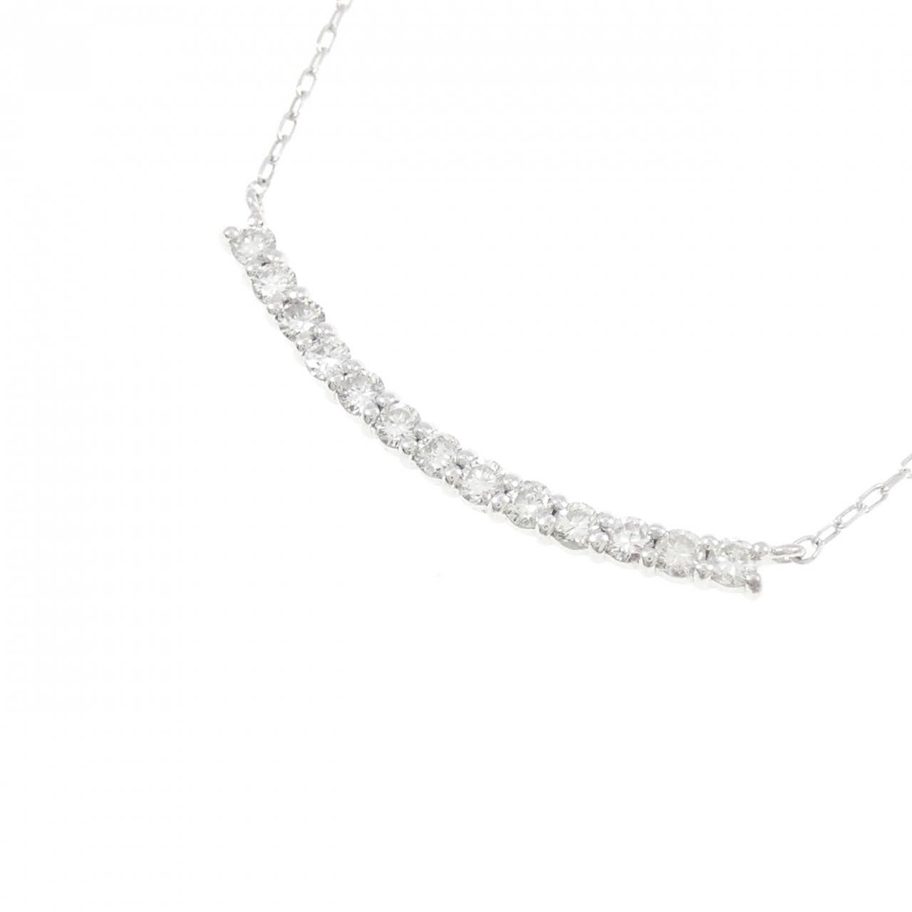 K18WG ダイヤモンド ネックレス 0.53CT
