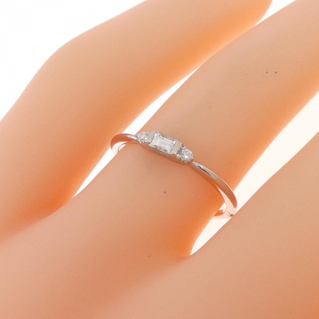 PT950 ダイヤモンド リング 0.07CT
