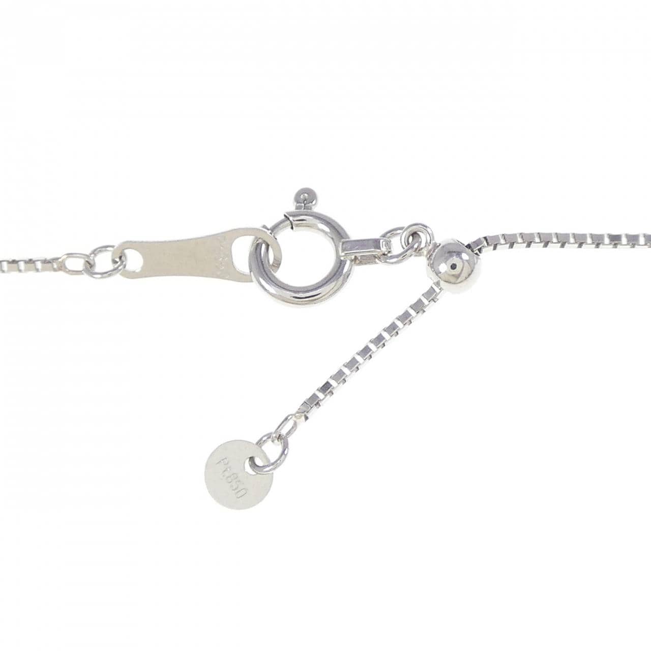 PT900/PT850 エメラルド ネックレス 0.33CT