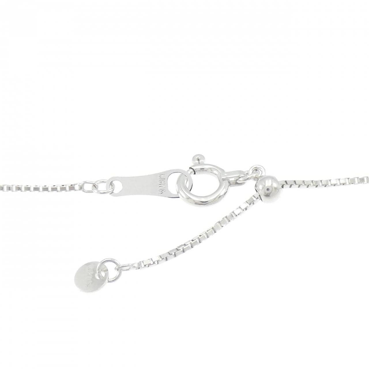 K18WG フラワー タンザナイト ネックレス 0.70CT