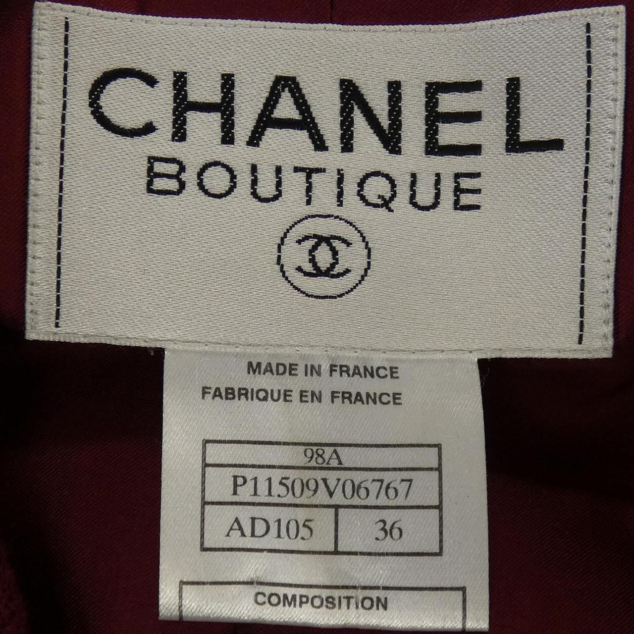 シャネル CHANEL P11509V06767 98A. スーツ