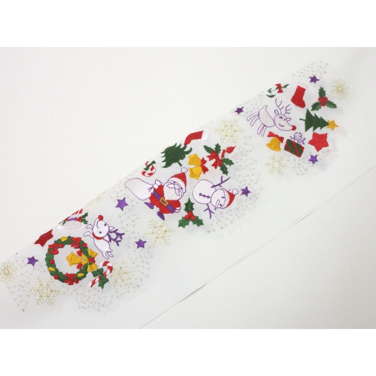 【新品】刺繍半衿　クリスマス