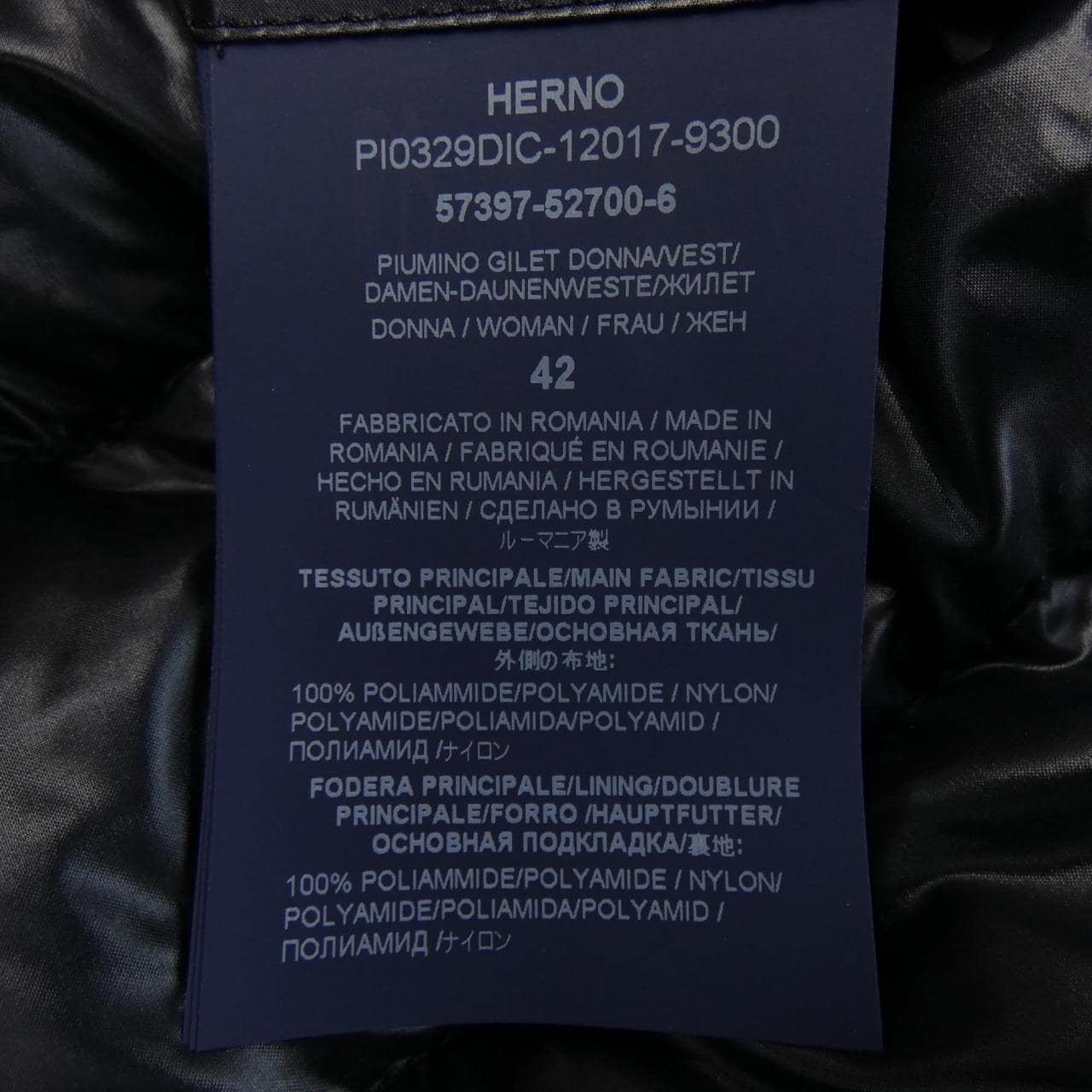 Herno SERENA PI0329DIC Down Vest