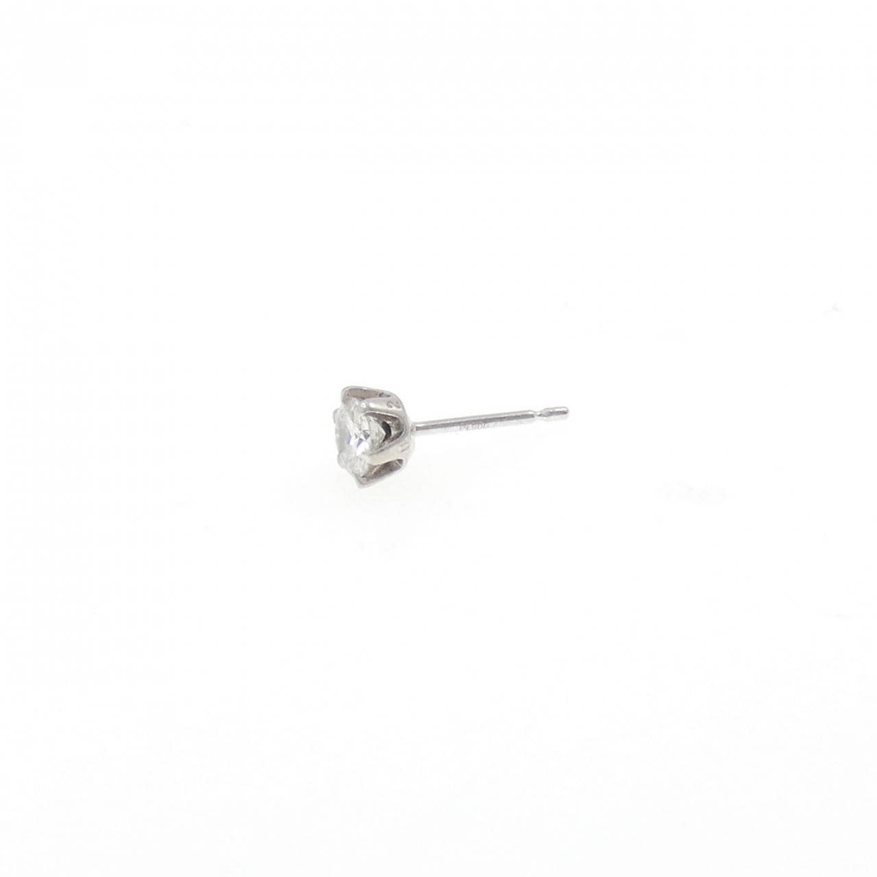 PT900 ソリティア ダイヤモンド ピアス 0.237CT 片耳