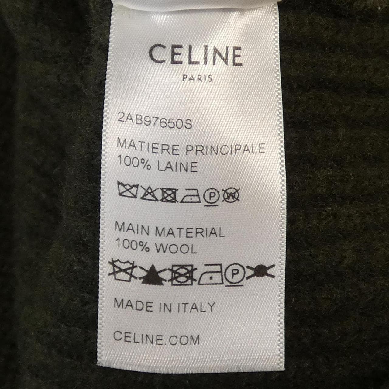 セリーヌ CELINE レオパードエンブロイダリークルーネックニット 2AB97650S ニット
