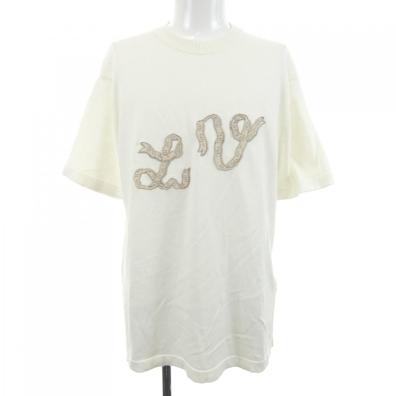 ルイヴィトン LOUIS VUITTON エンベリッシュドショートスリーブコットンクルーネック HSN24WAUR ニット