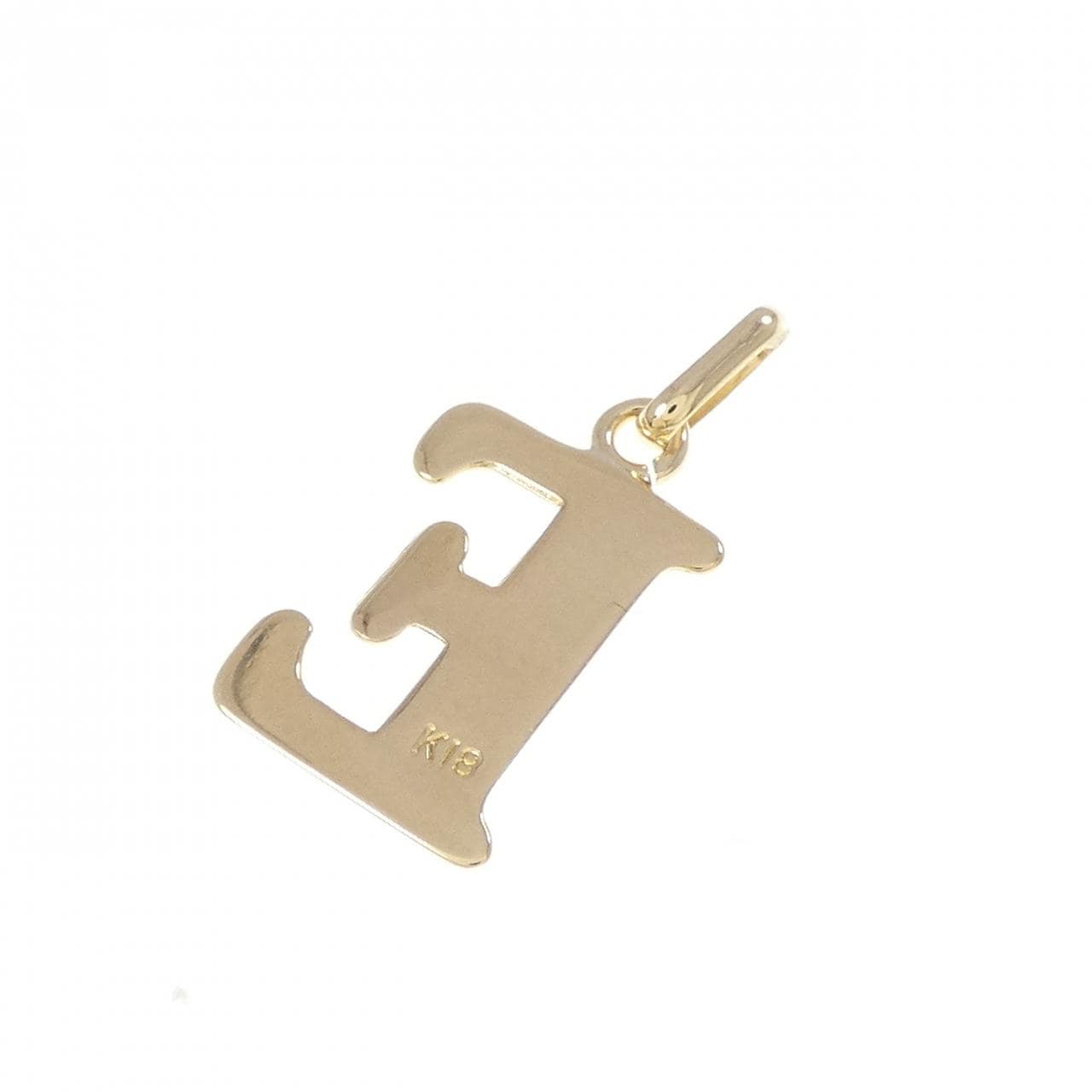 K18YG イニシャルE ペンダント