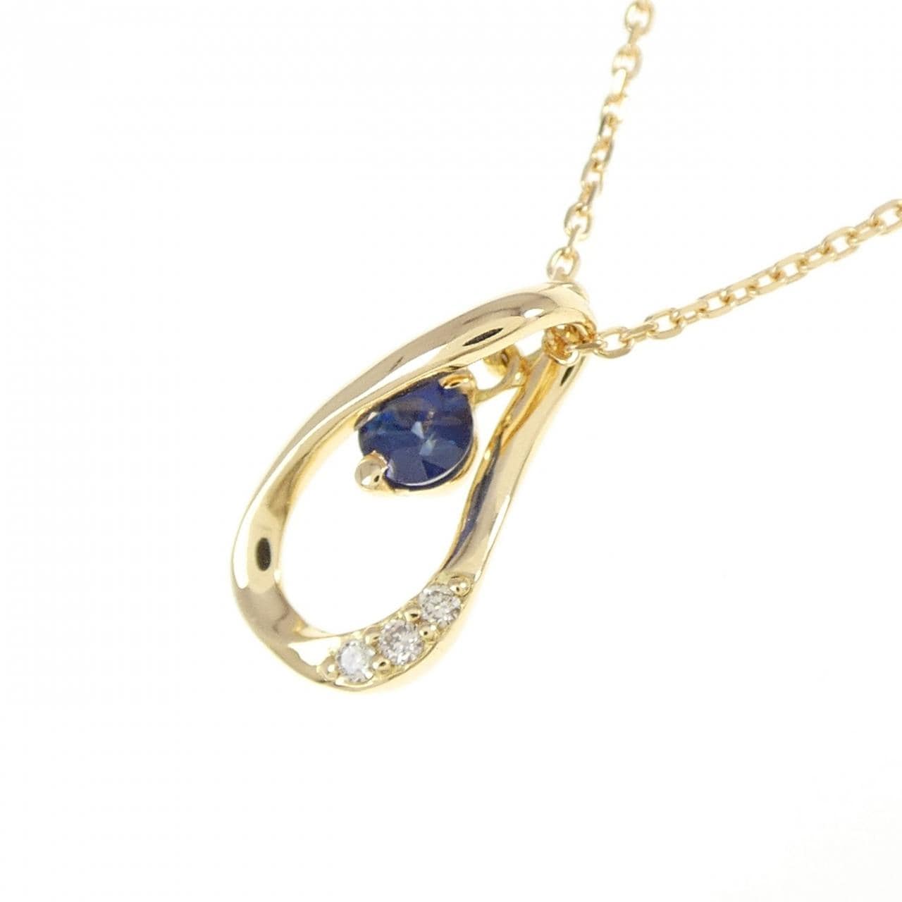 Ginza Tanaka Sapphire Necklace 0.10CT