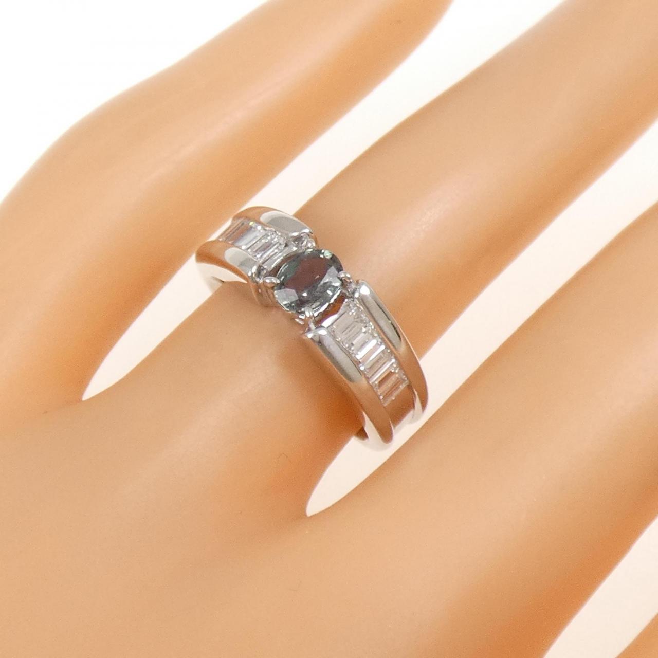 PT900 アレキサンドライト リング 0.393CT