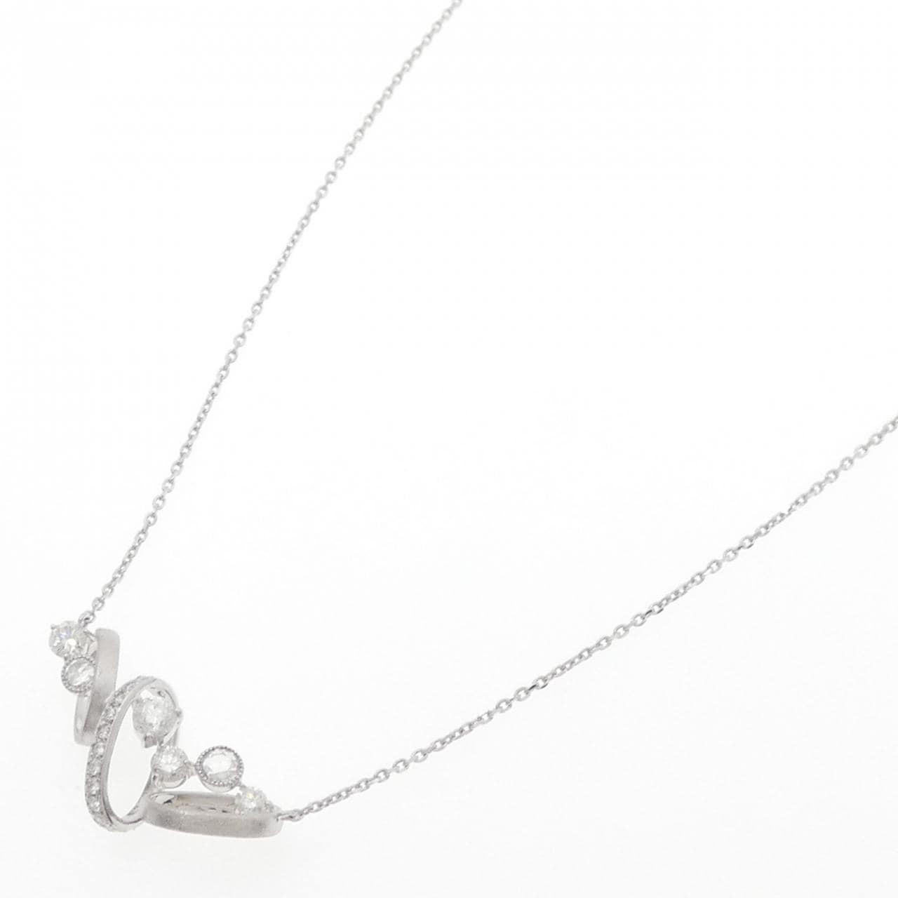 K18WG ダイヤモンド ネックレス 0.248CT