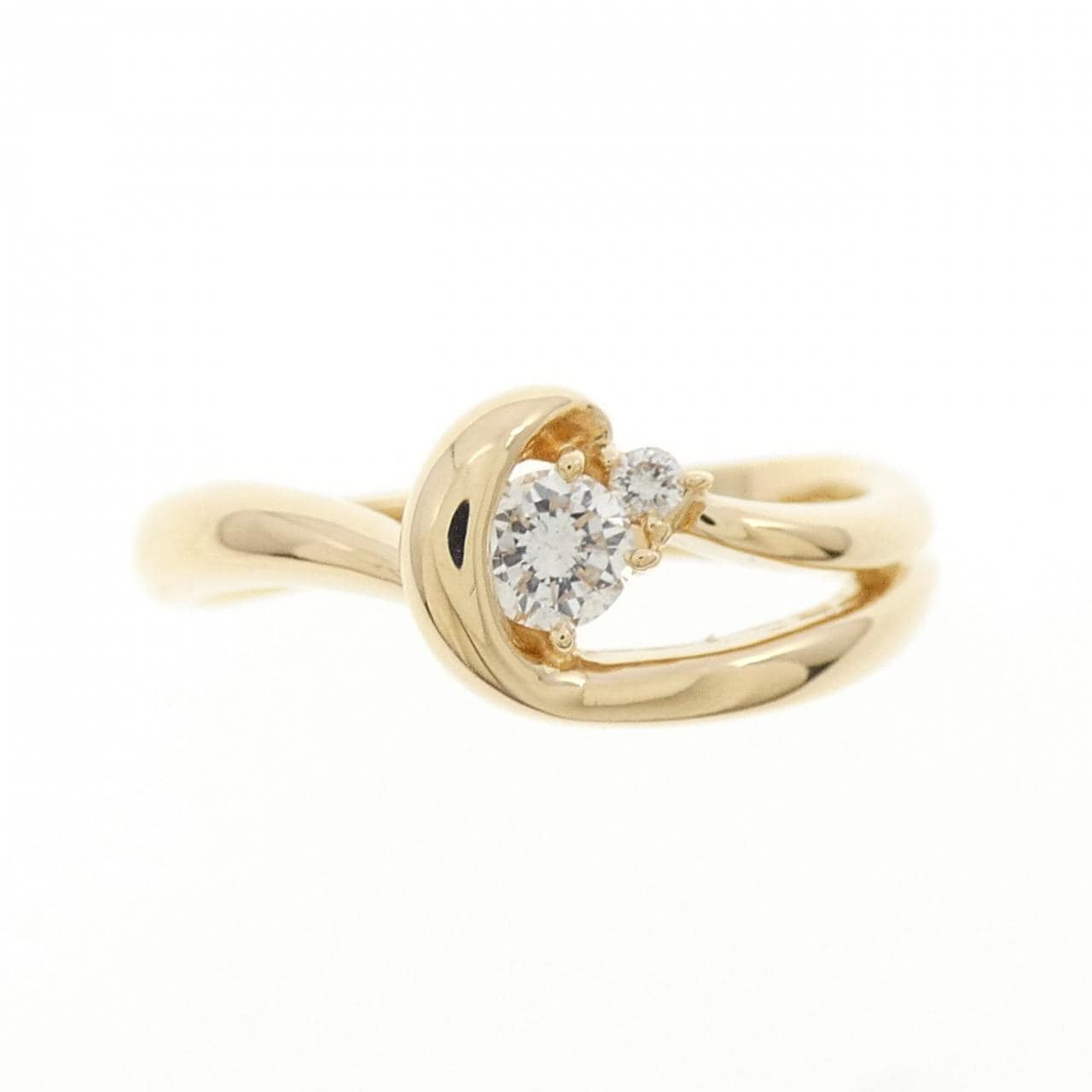 K18YG ダイヤモンド リング 0.14CT