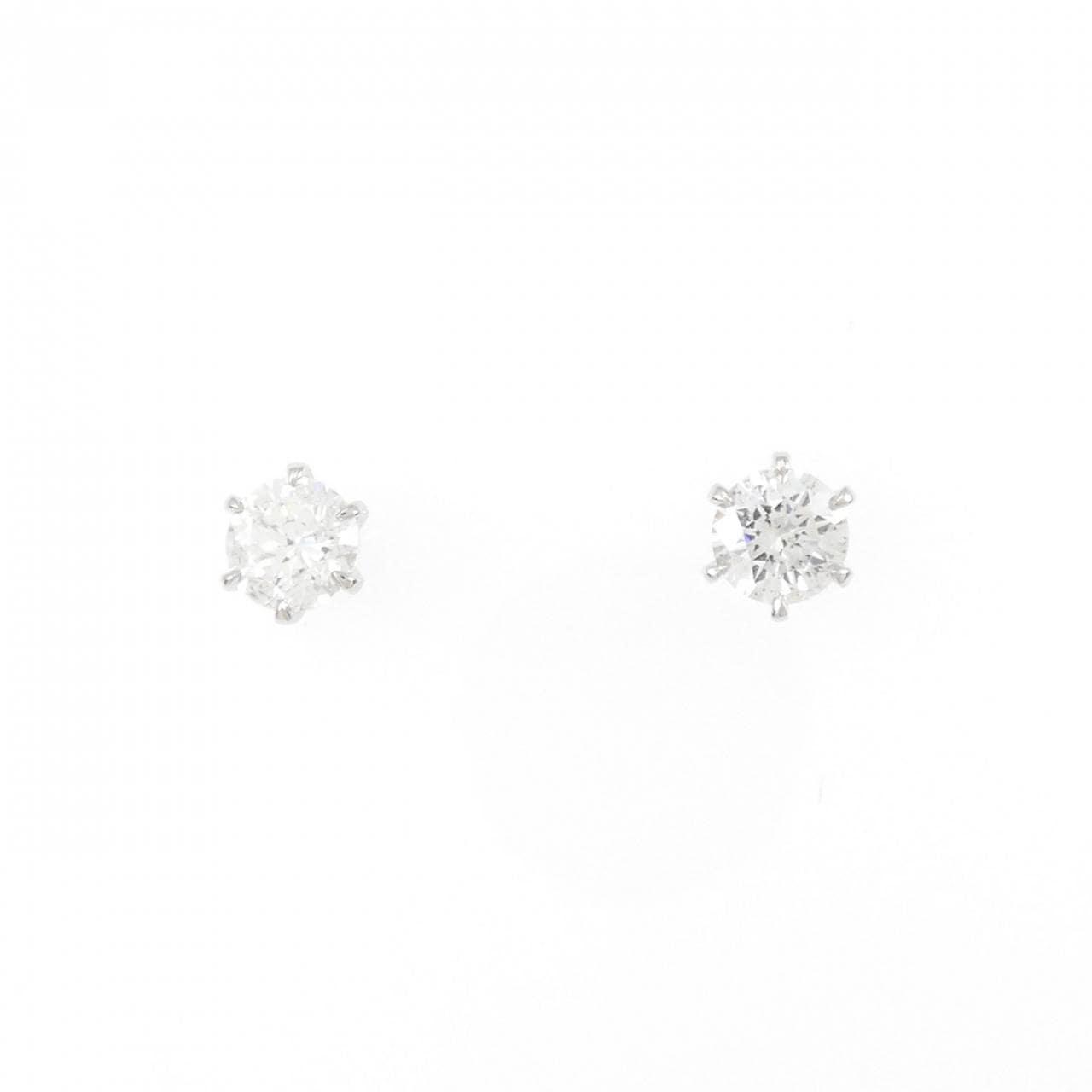 【リメイク】PT/ST ダイヤモンド ピアス 0.318CT 0.354CT G-H I1 Good