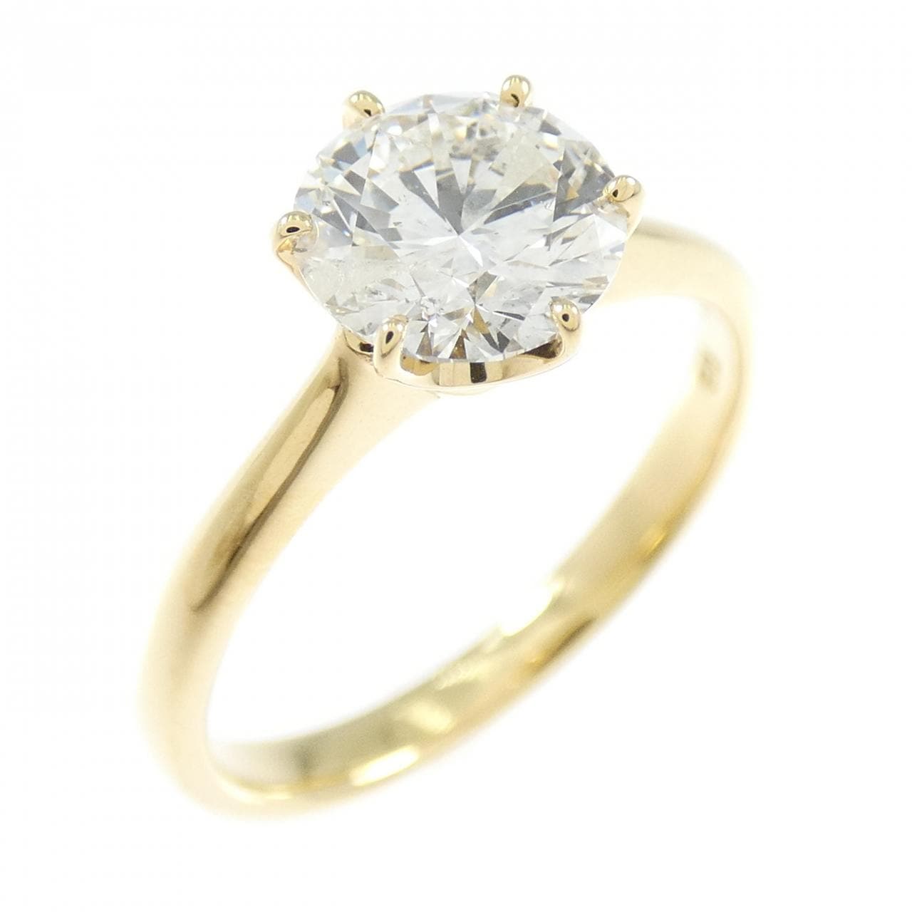 [Remake] K18YG Diamond Ring 1.104CT G I1 VG
