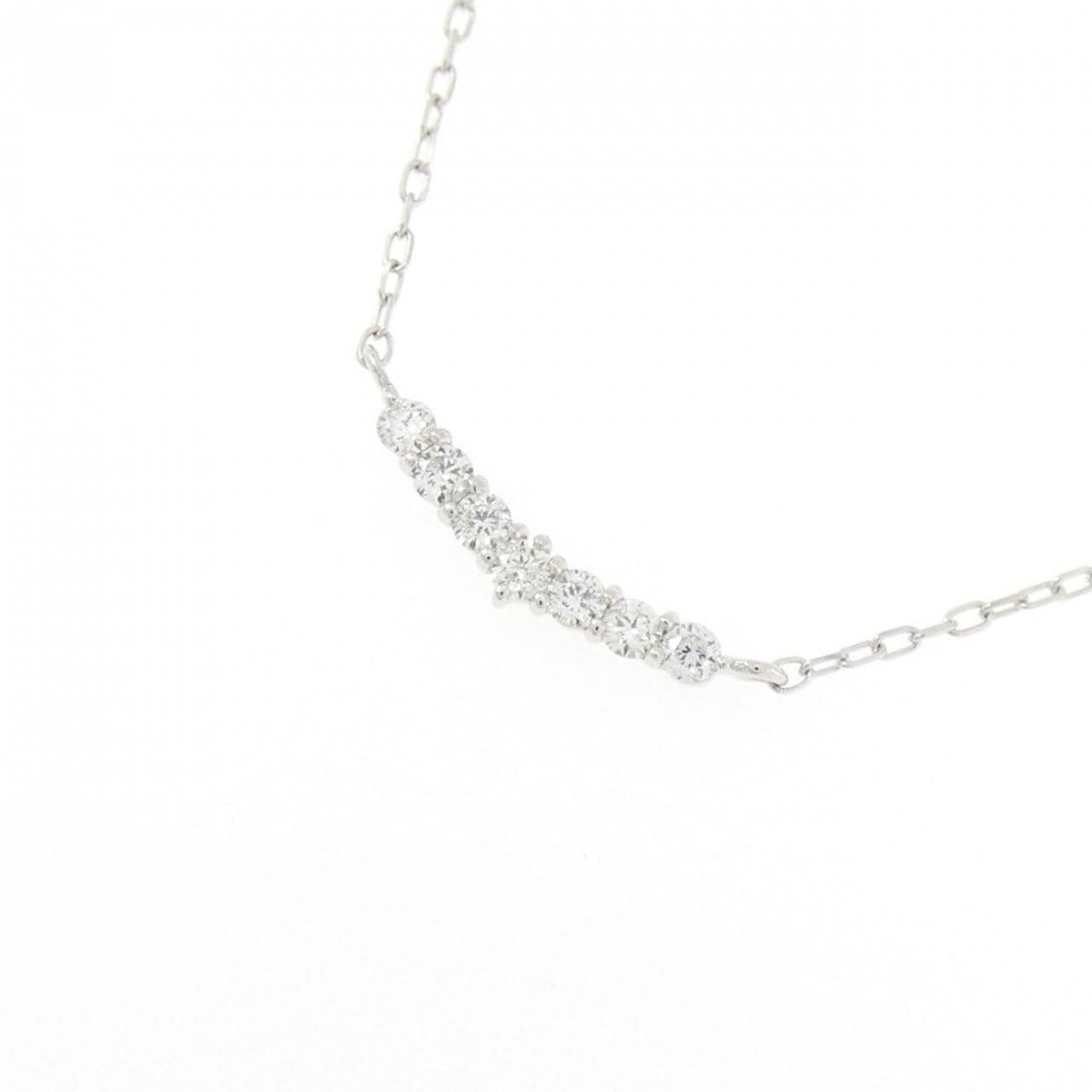 K10WG ダイヤモンド ネックレス 0.10CT