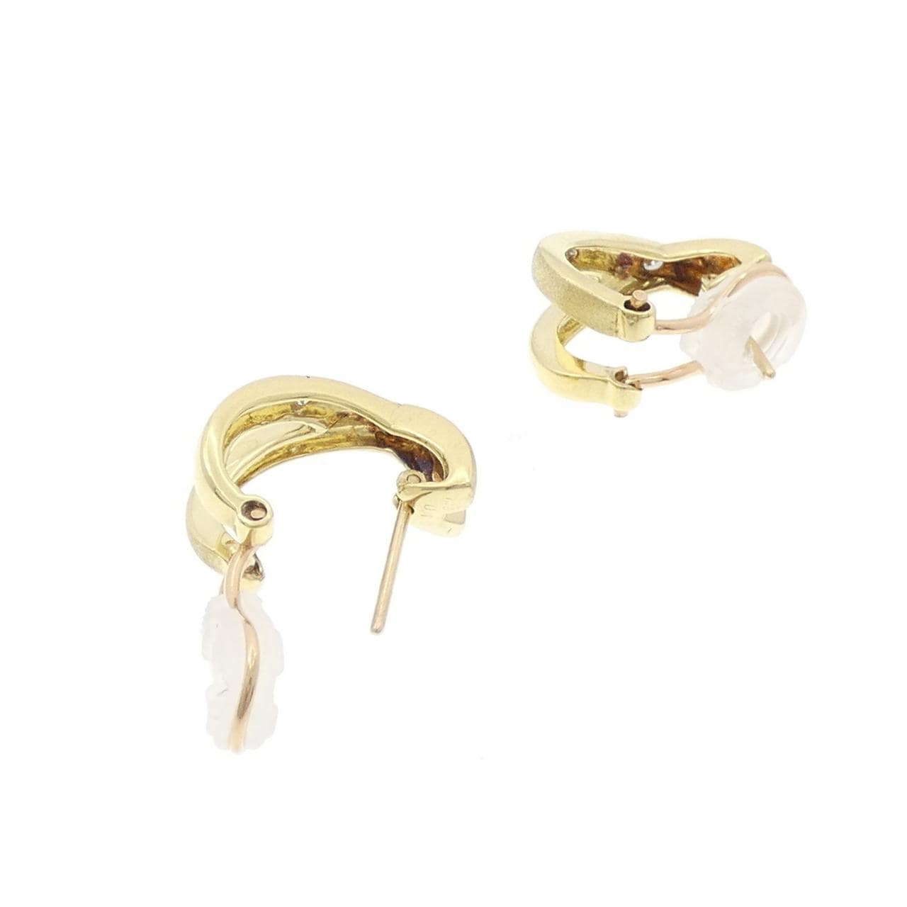 K18YG钻石耳环/耳夹0.20CT
