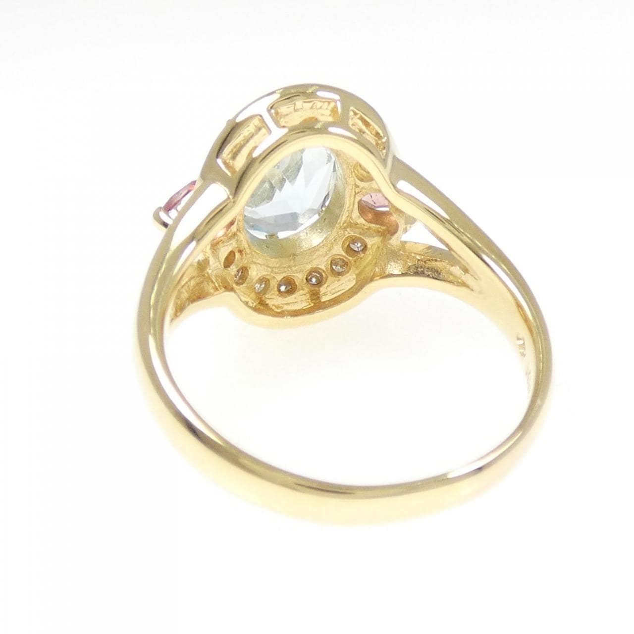 K18YG カラーストーン リング