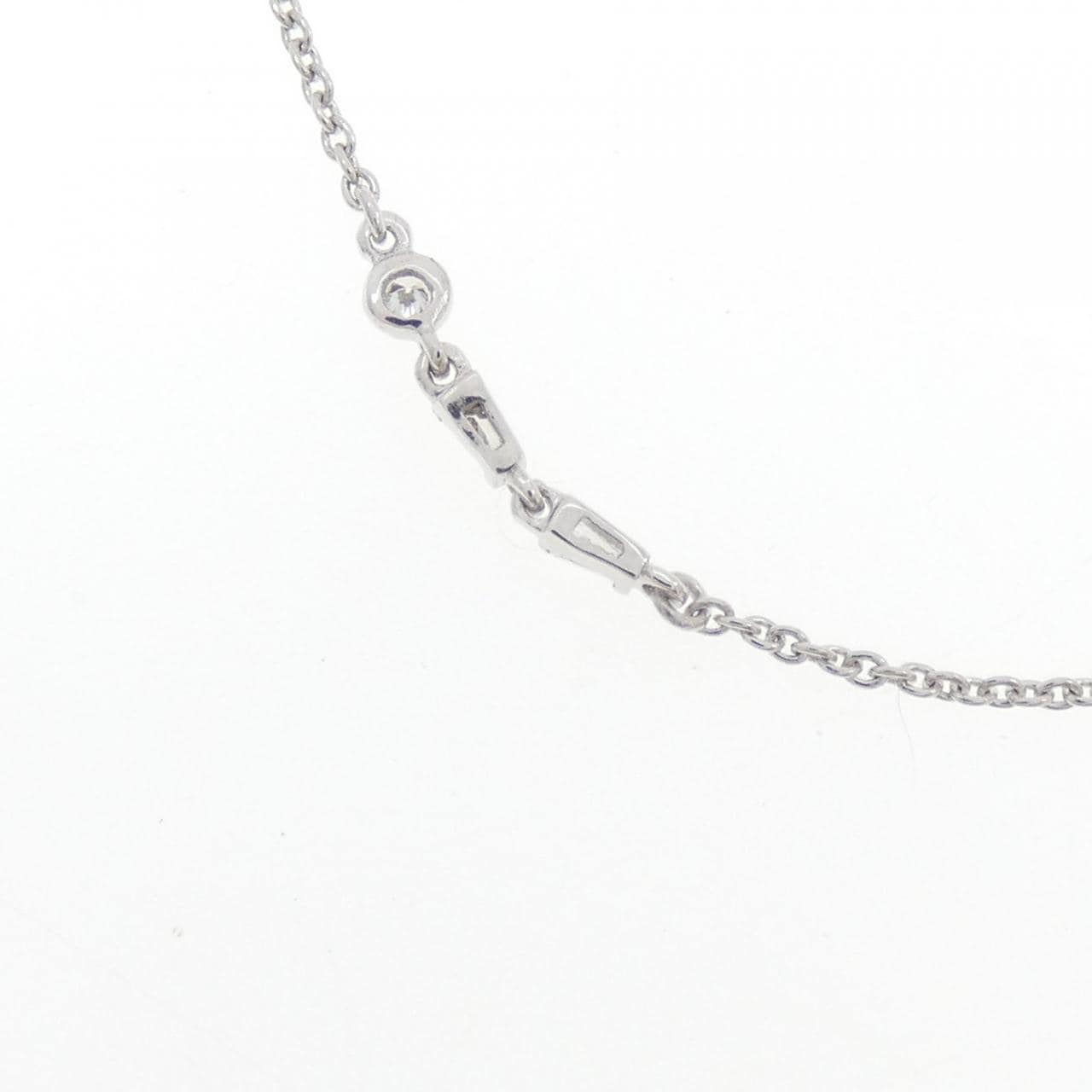 K18WG ダイヤモンド ネックレス 0.10CT