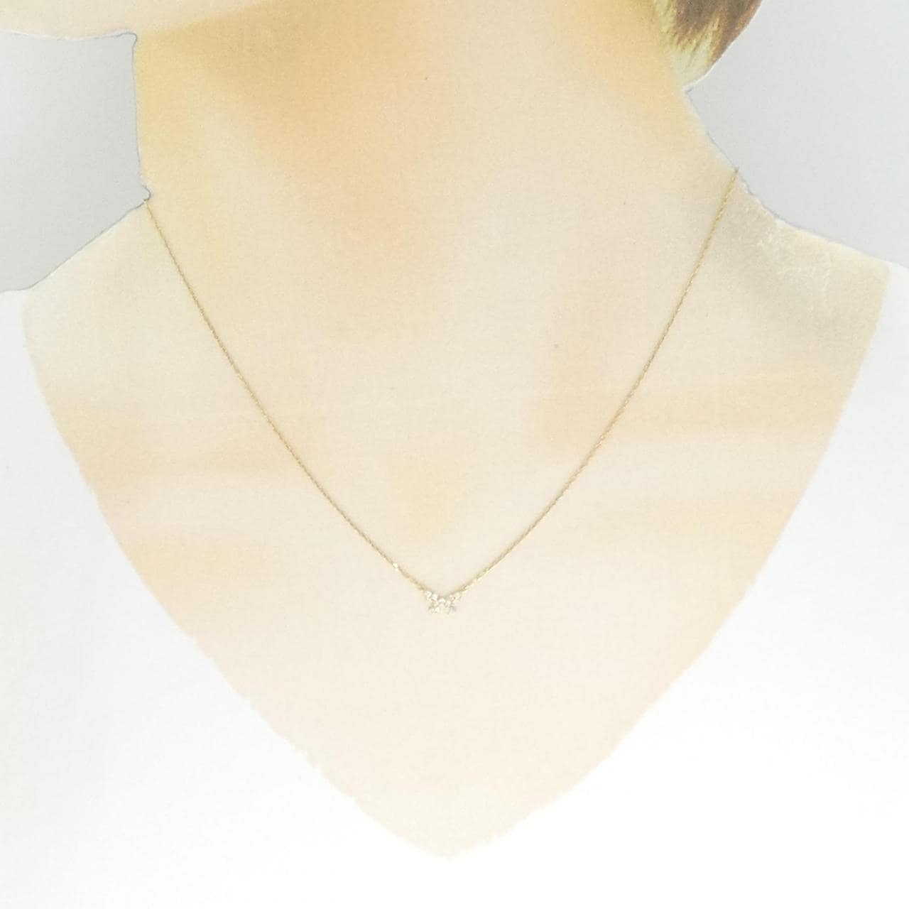 アーカー バタフライ ネックレス 0.06CT