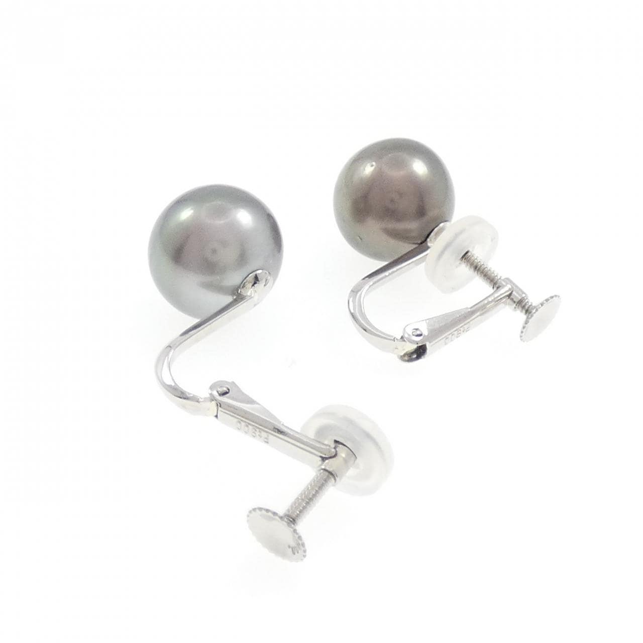 PT900黒蝶珍珠耳夹11.6毫米