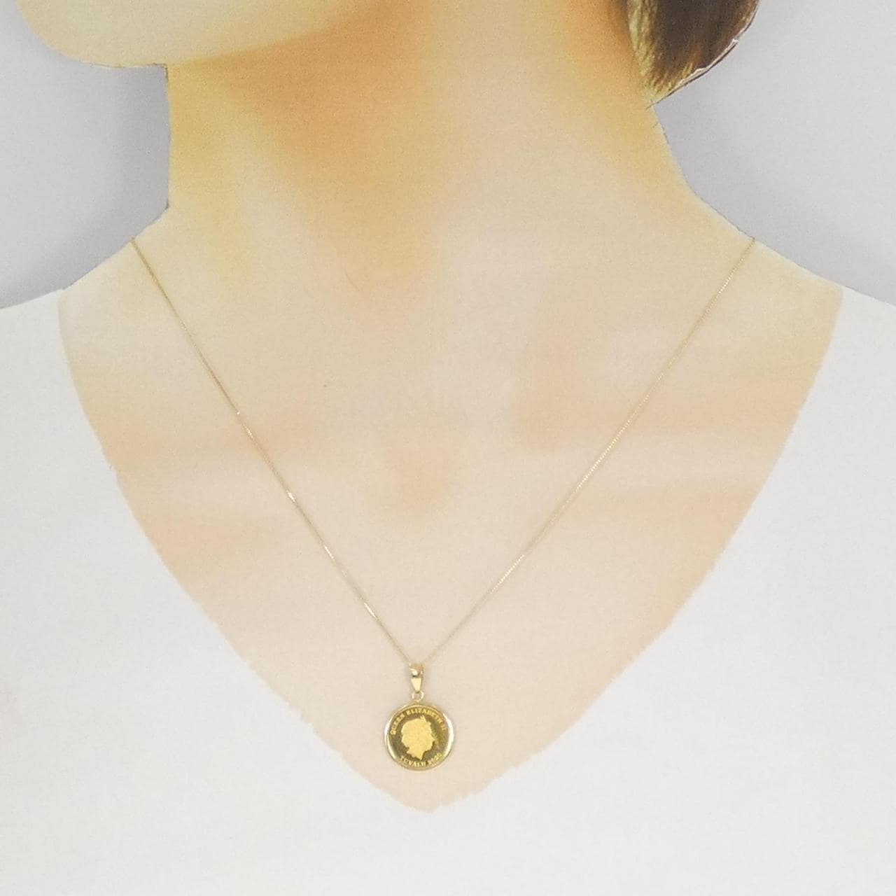 K18(枠)/K18 コイン ネックレス