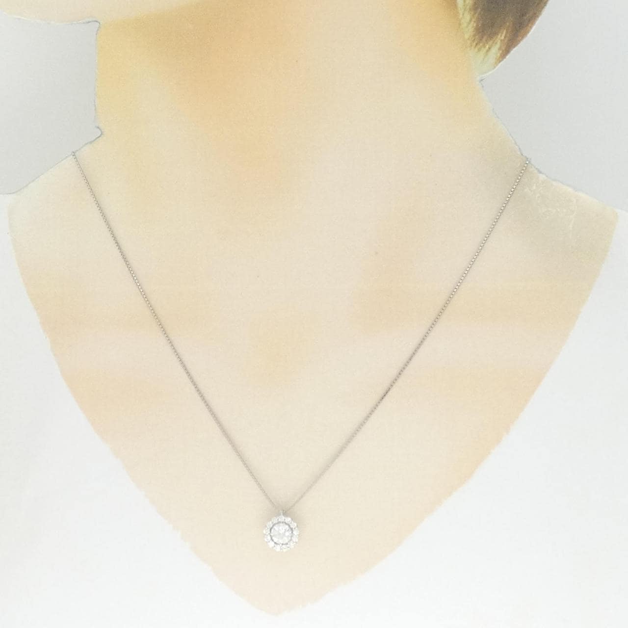 [BRAND NEW] PT900/PT850 Diamond Necklace 0.525CT F SI1 VG