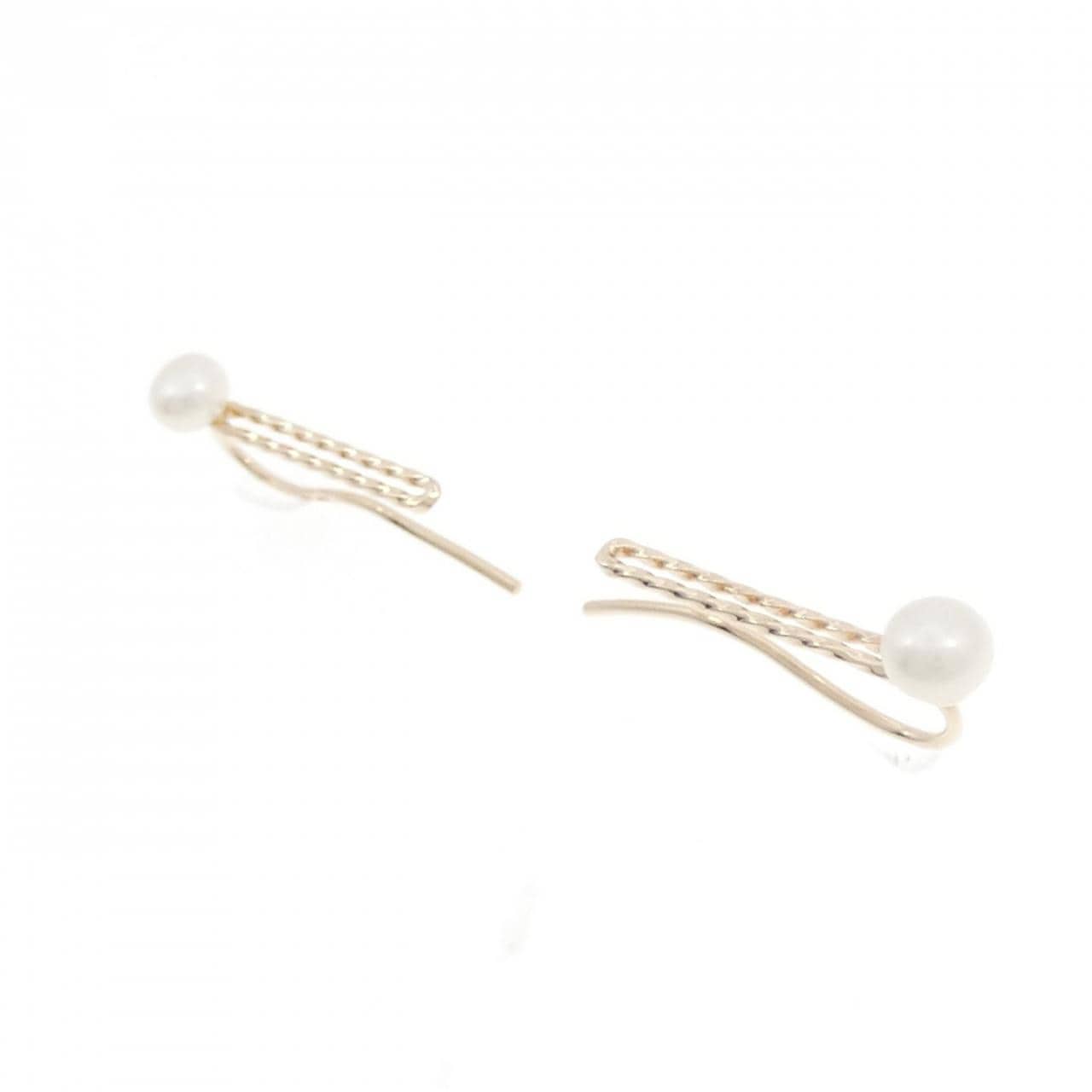 アガット 淡水パール イヤーカフ