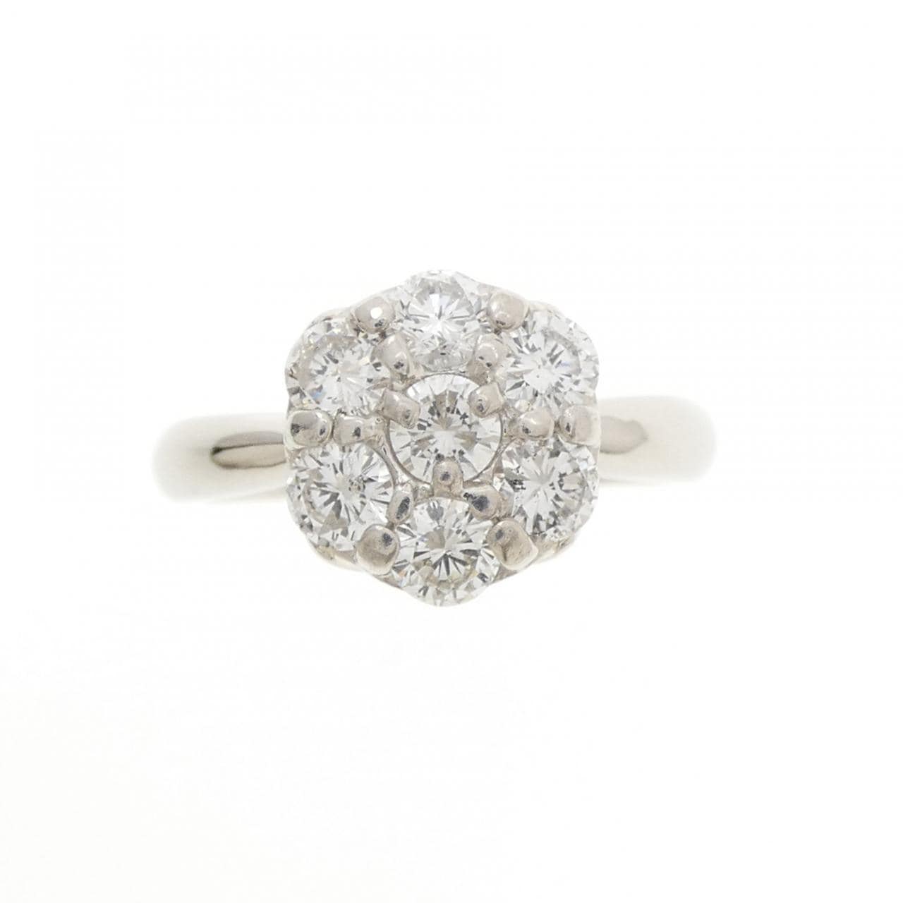 PT900 フラワー ダイヤモンド リング 1.00CT
