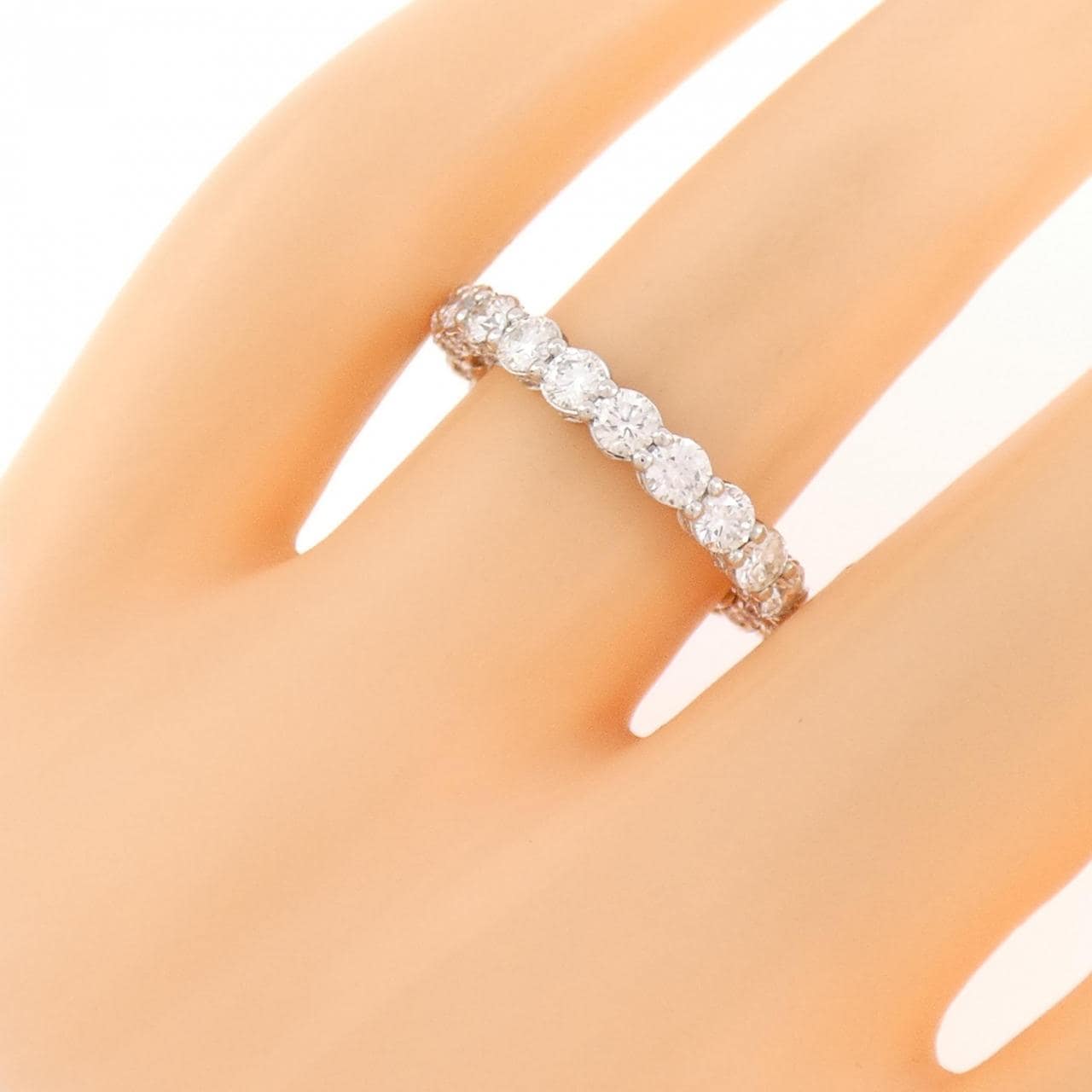PT900 フルエタニティ ダイヤモンド リング 1.70CT