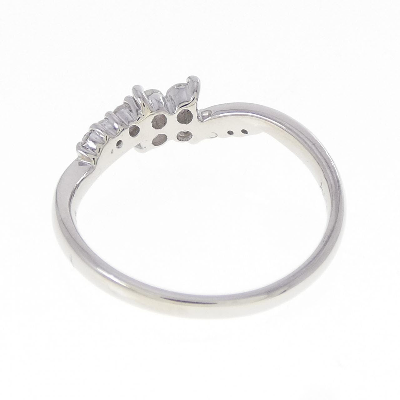 PT900 フラワー ダイヤモンド リング 0.32CT