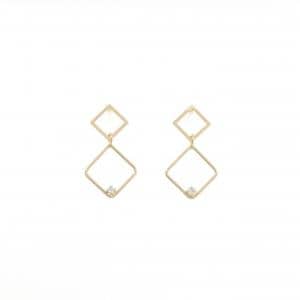 K18YG ダイヤモンド ピアス 0.02CT