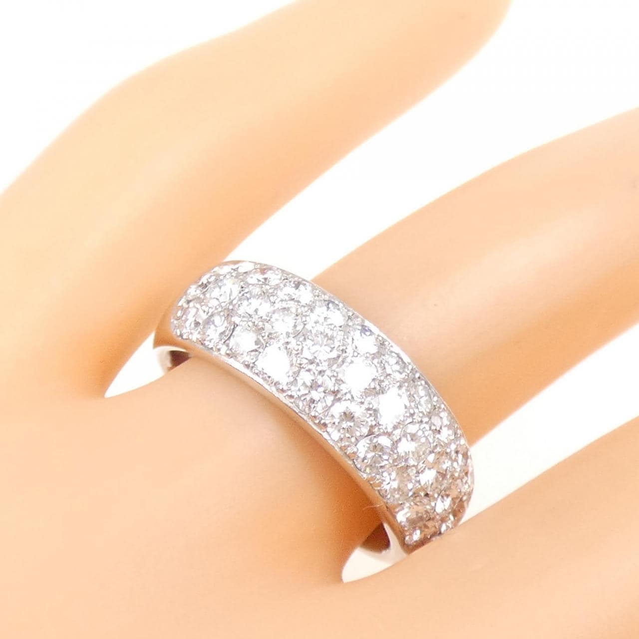 PT Pave Diamond Ring 1.49CT