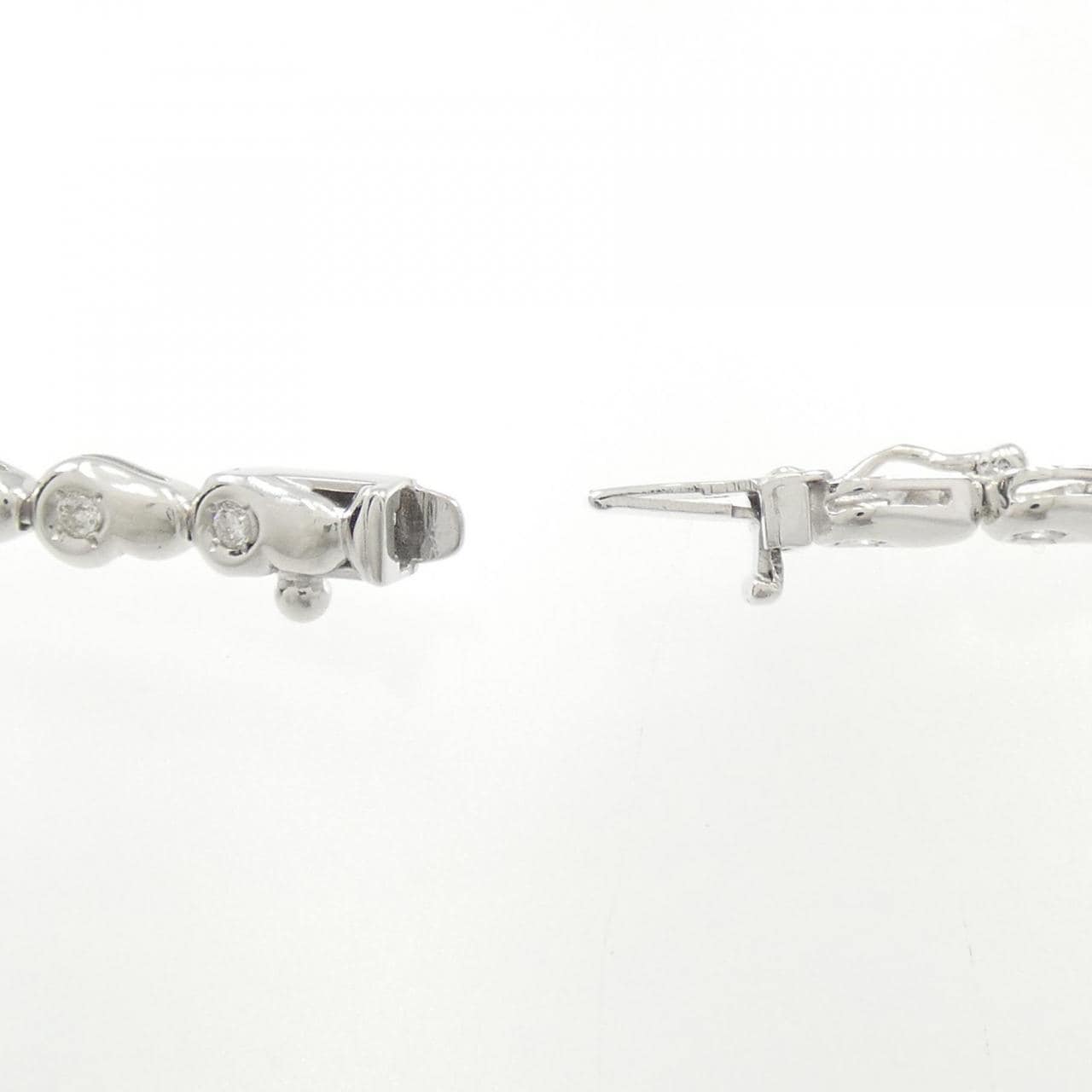 K18WG ダイヤモンド ブレスレット 0.50CT
