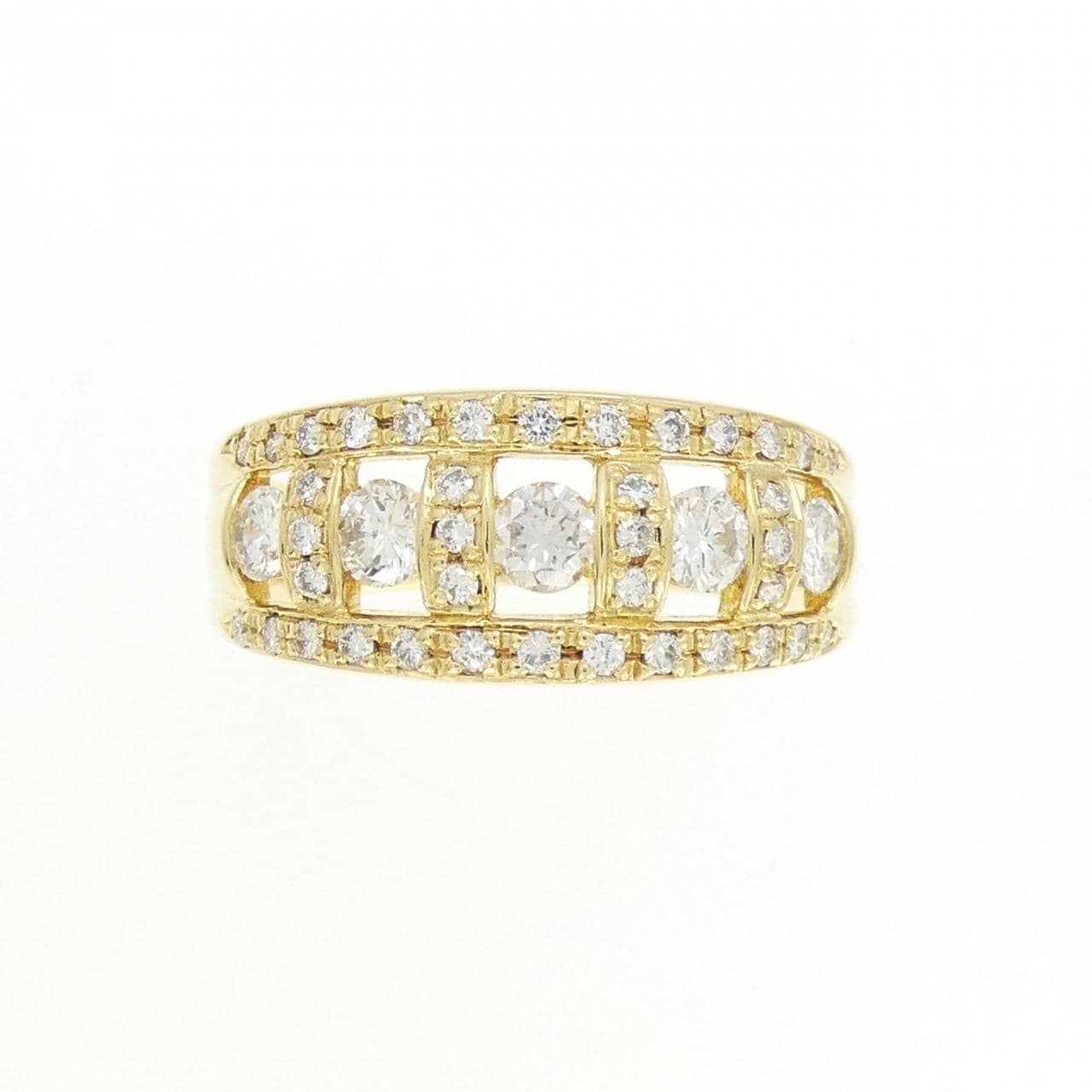 K18YG ダイヤモンド リング 0.75CT