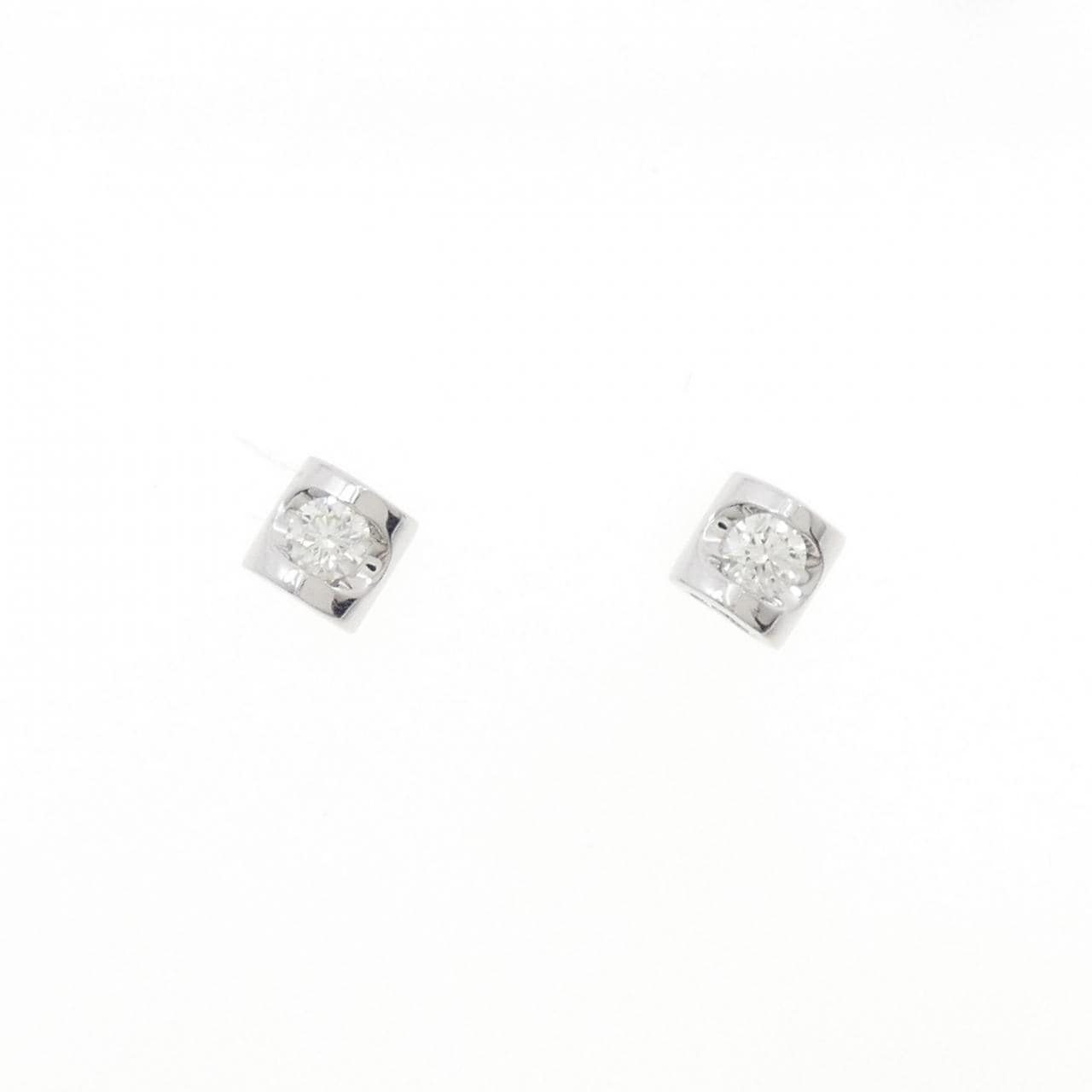 750WG ダイヤモンド ピアス 0.189CT