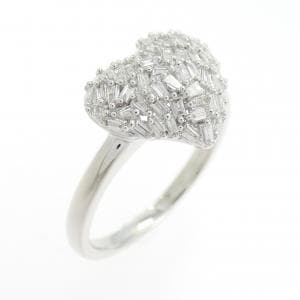 K18WG ハート ダイヤモンド リング 0.25CT