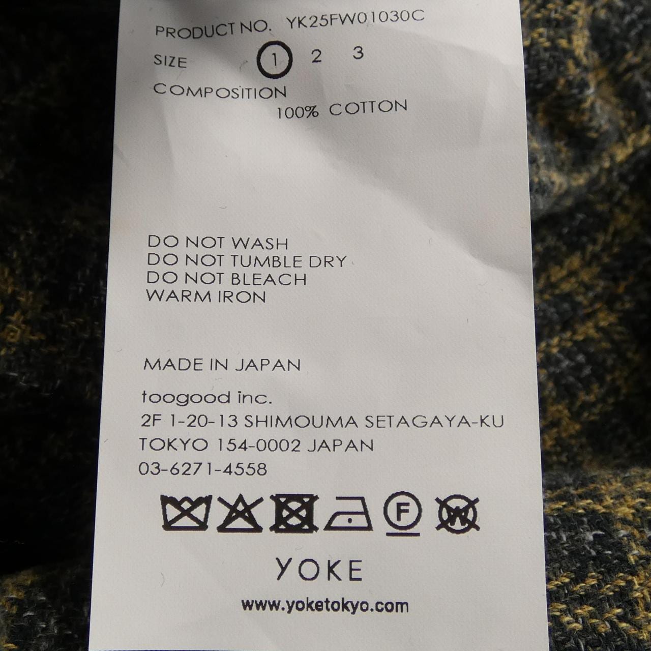 ヨーク YOKE YK25FW01030C コート
