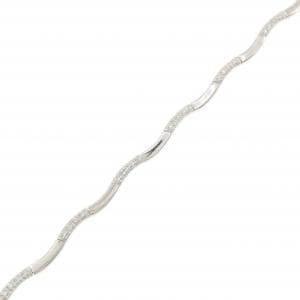 K18WG ダイヤモンド ブレスレット 0.26CT
