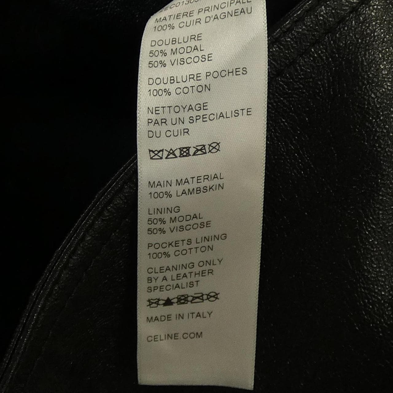 セリーヌ CELINE トリオンフ 2EC01303P レザージャケット