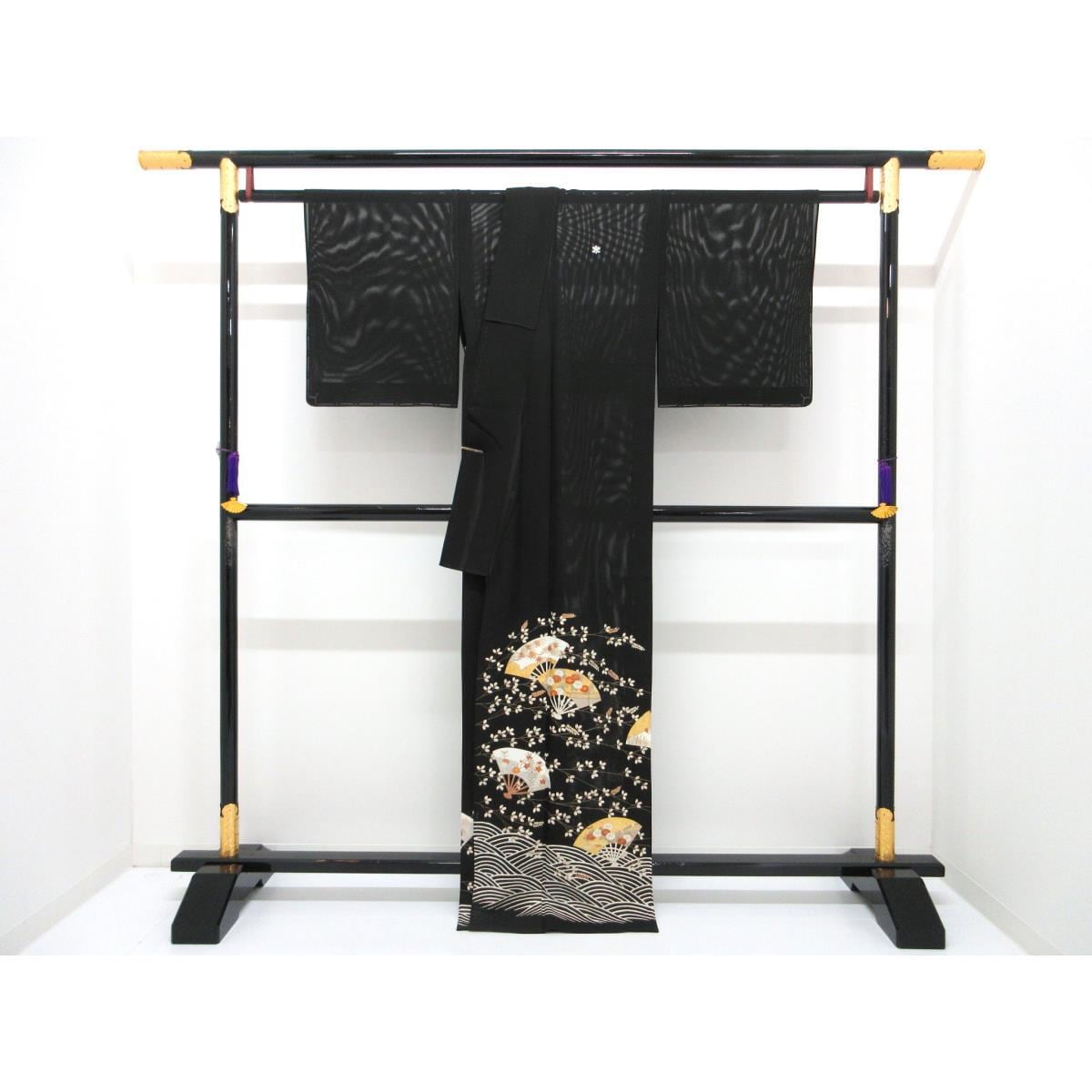 Single layer kimono with tangerine pattern