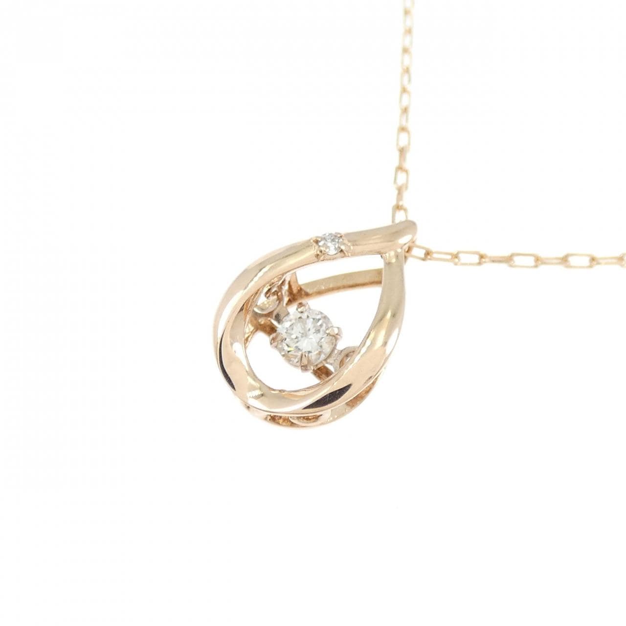 K10PG ダイヤモンド ネックレス 0.05CT