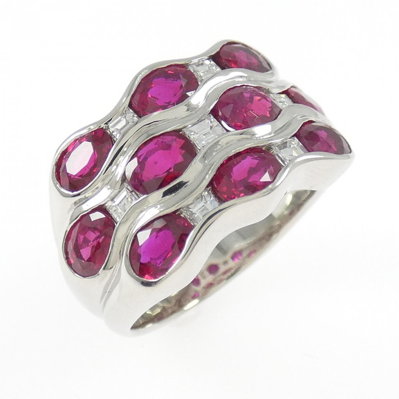 PT900 ルビー リング 3.54CT