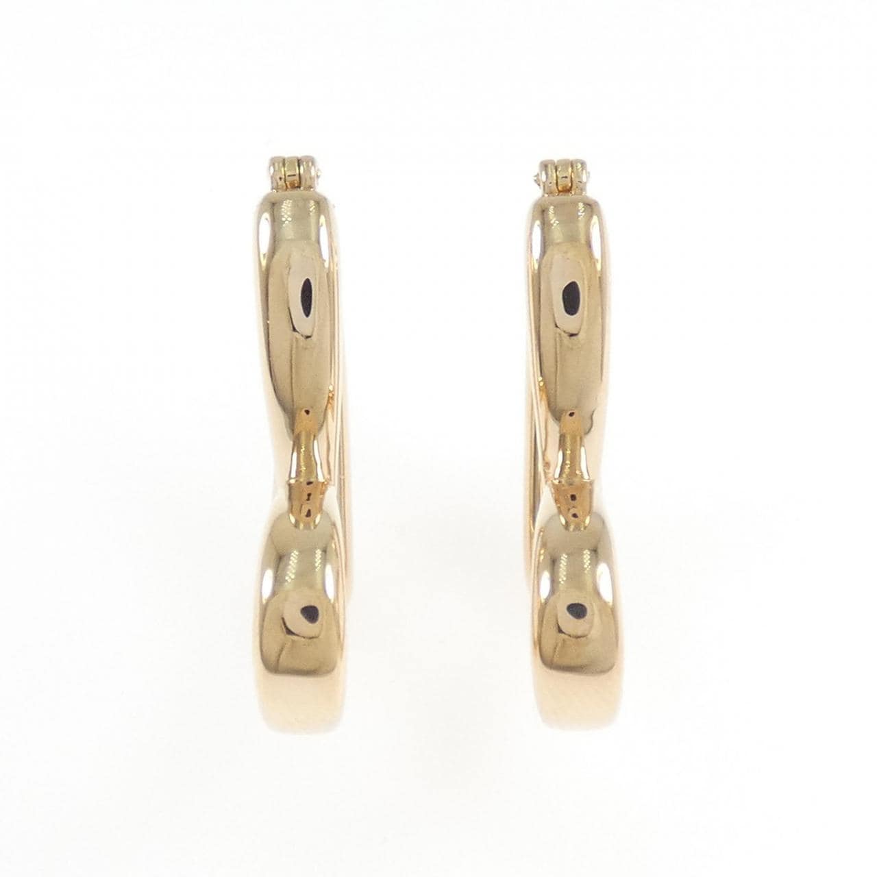 K18PG ハート ピアス