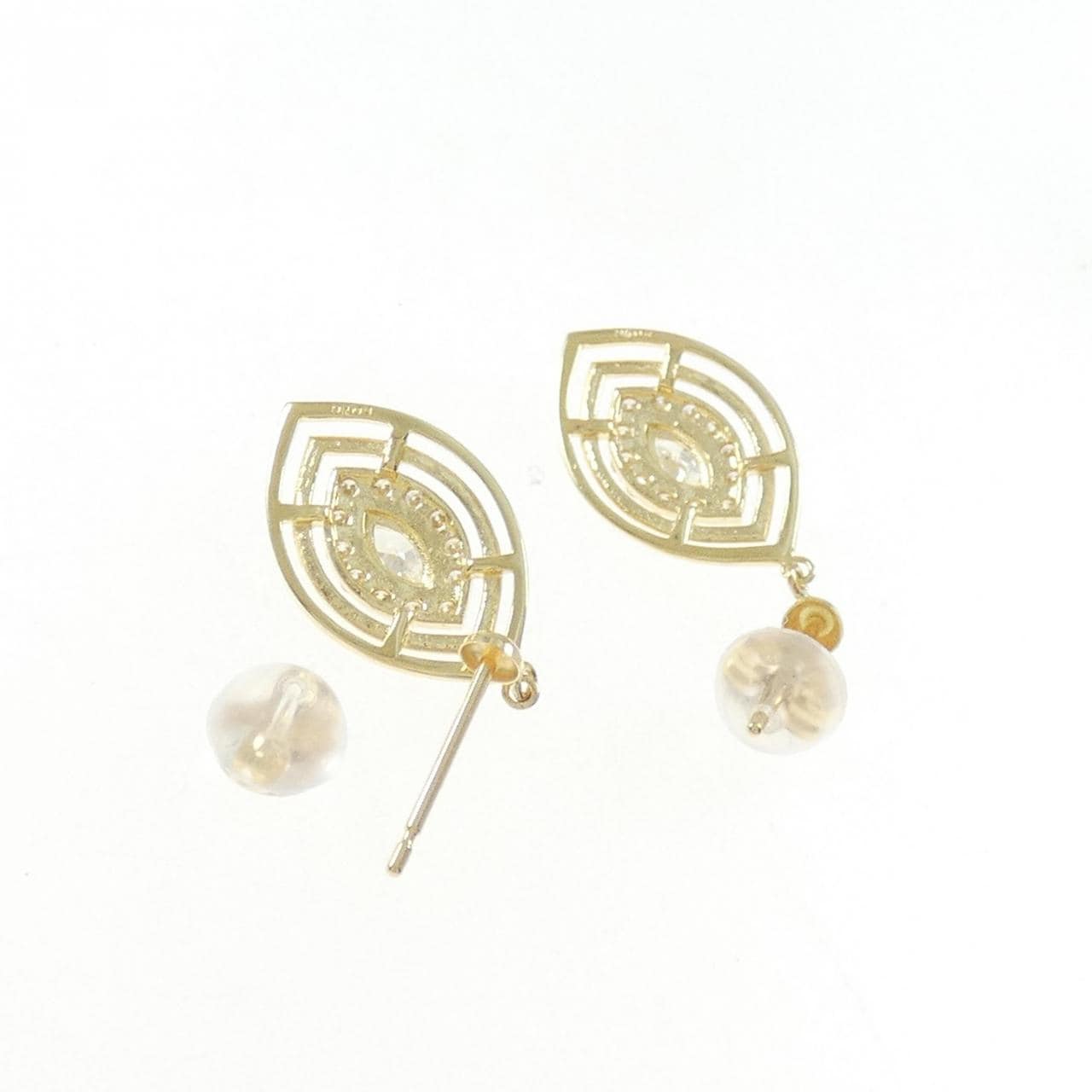 【新品】K18YG ダイヤモンド ピアス 0.32CT