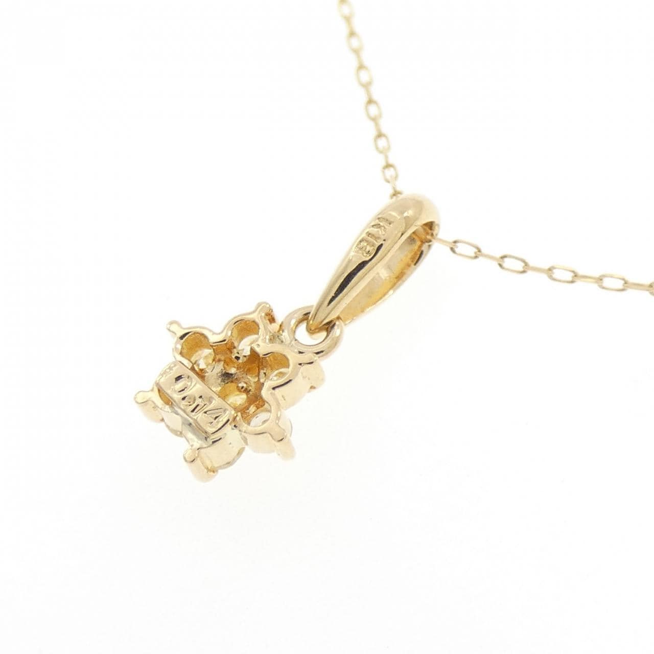 K18YG ダイヤモンド ネックレス 0.14CT