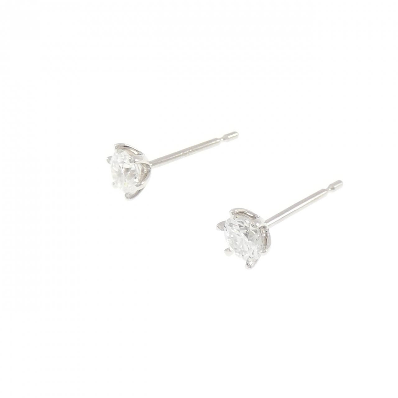 【リメイク】PT900/ST ダイヤモンド ピアス 0.255CT 0.255CT F SI1-2 VG-Good