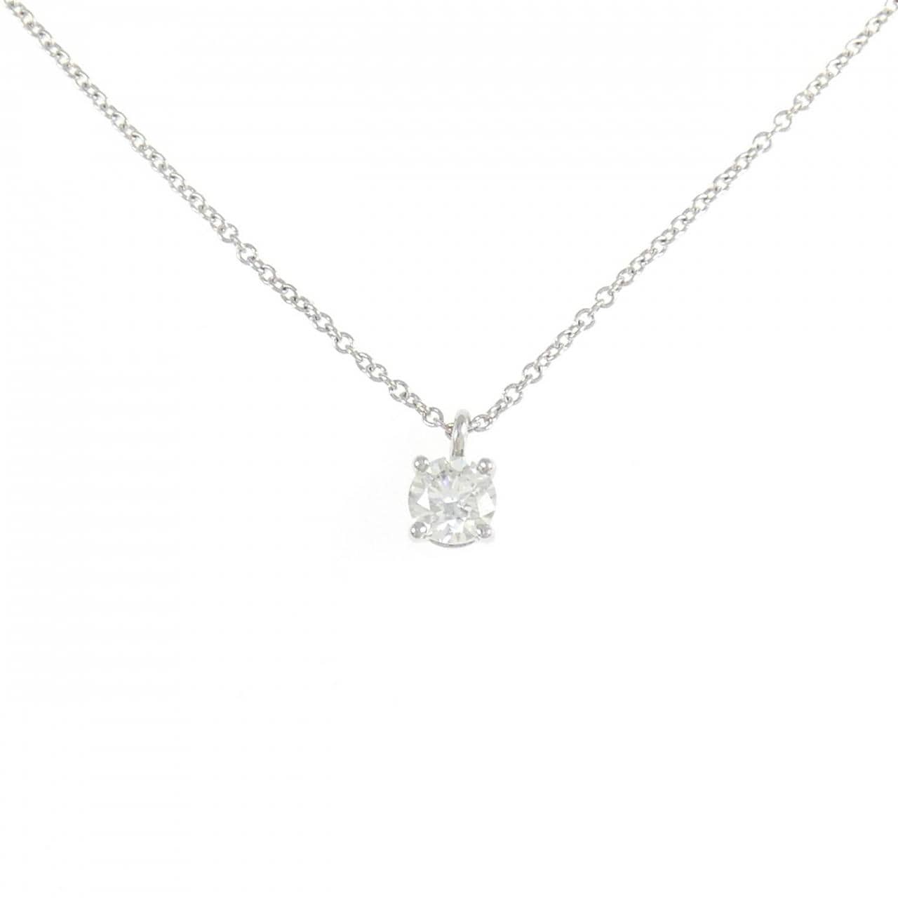 ティファニー ソリティア ネックレス 0.34CT J VS2 3EXT