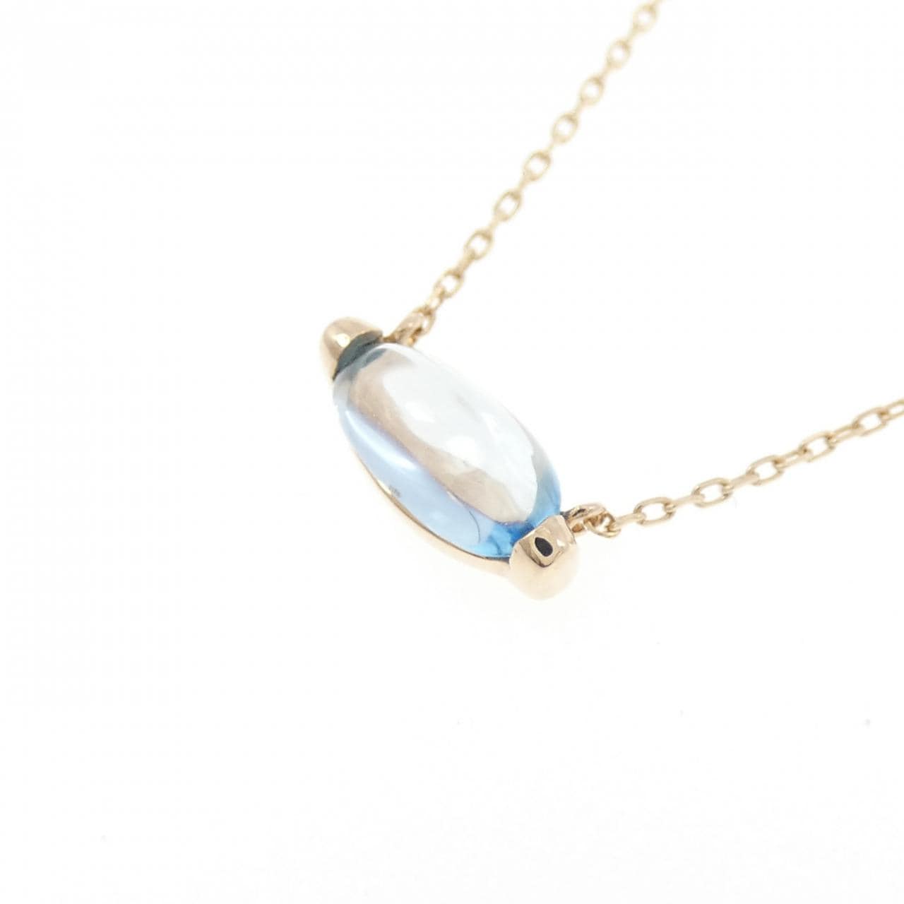 K10YG ブルートパーズ ネックレス