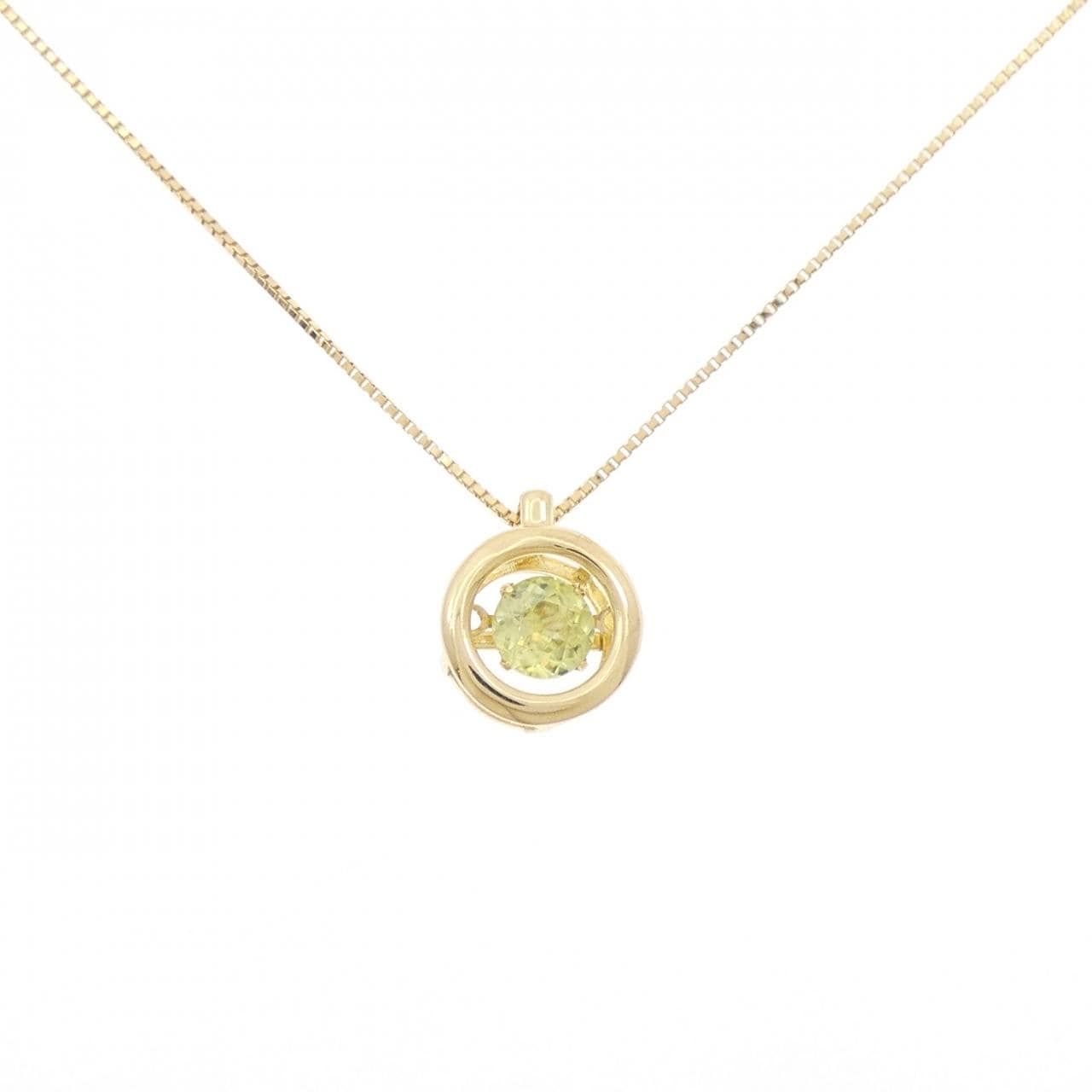 K18YG スフェーン ネックレス 0.52CT