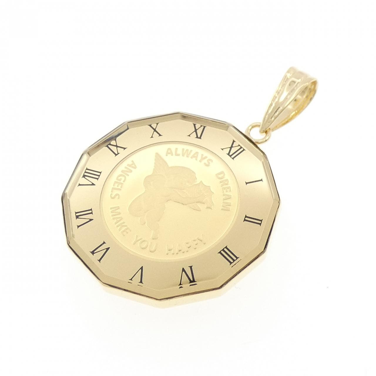 K18YG(枠) コイン ペンダント