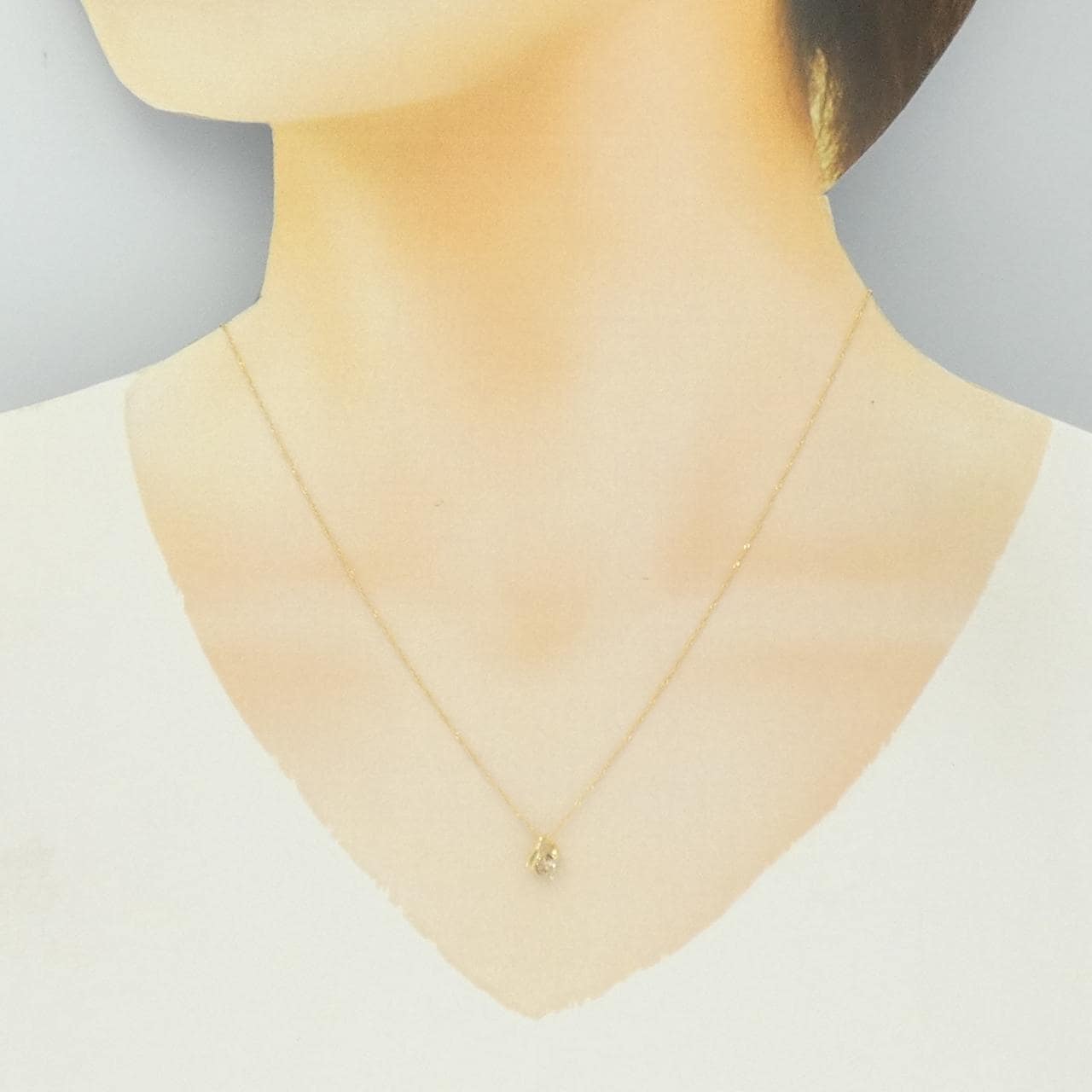 K18YG ダイヤモンド ネックレス 0.2CT
